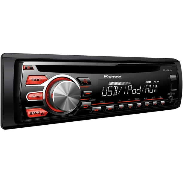 Pioneer DEH USB CD MP3 AUX In 1 Pre Out Car Stereo Radio Player Red Display